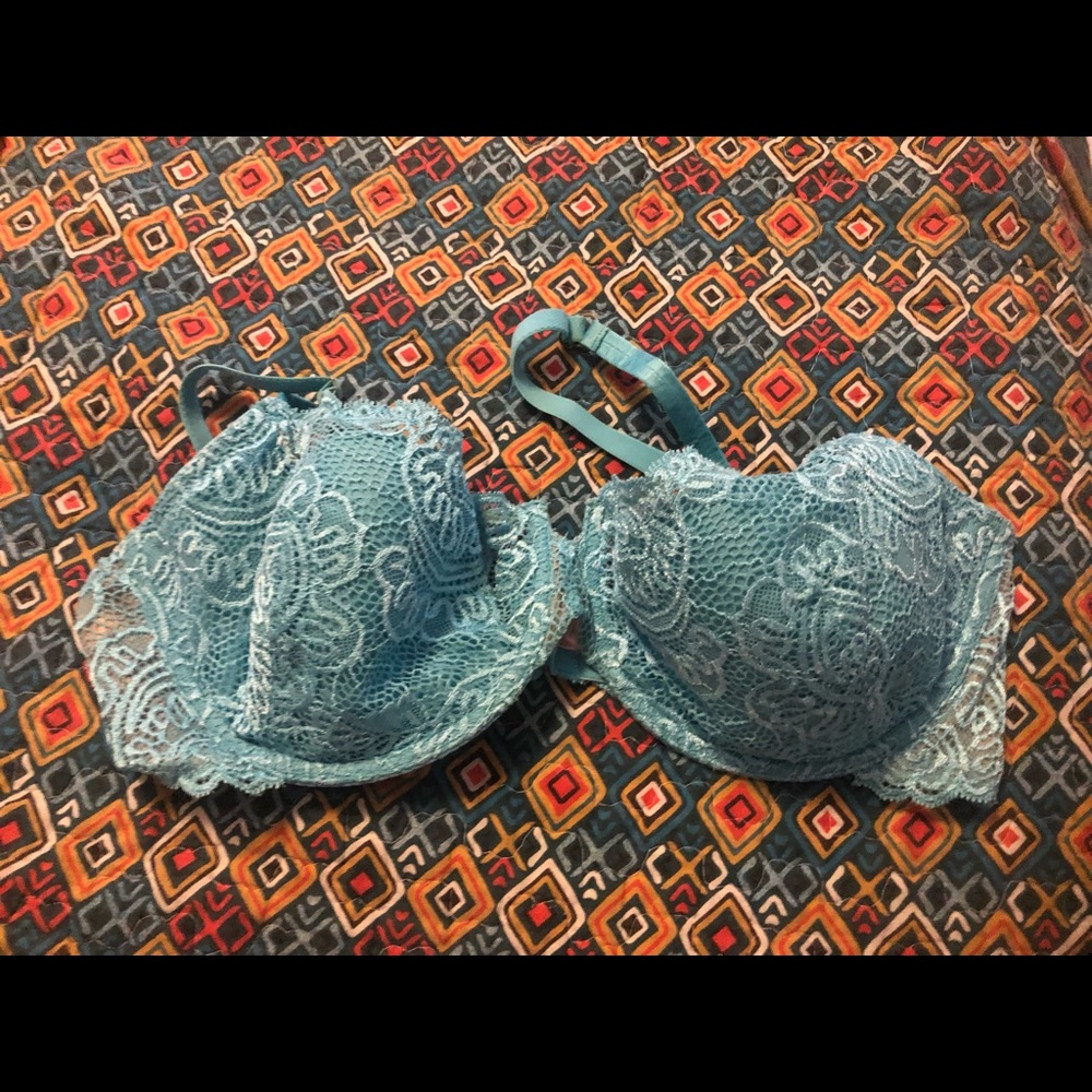 Bra blue and lace Victoria